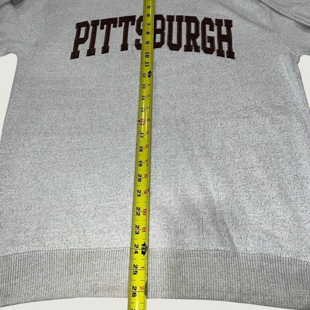 New York Popular Pittsburgh Sweatshirt Mens Large Oatmeal Crewneck Pullover NEW - Picture 6 of 8